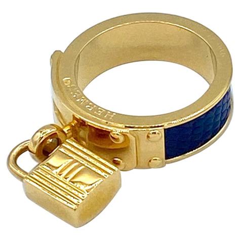 hermes leather scarf ring